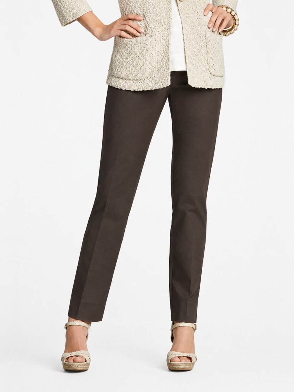 NWT Chico's Smooth Stretch Chic Ankle Pant High Rise Basic Cairo Medium #A2628